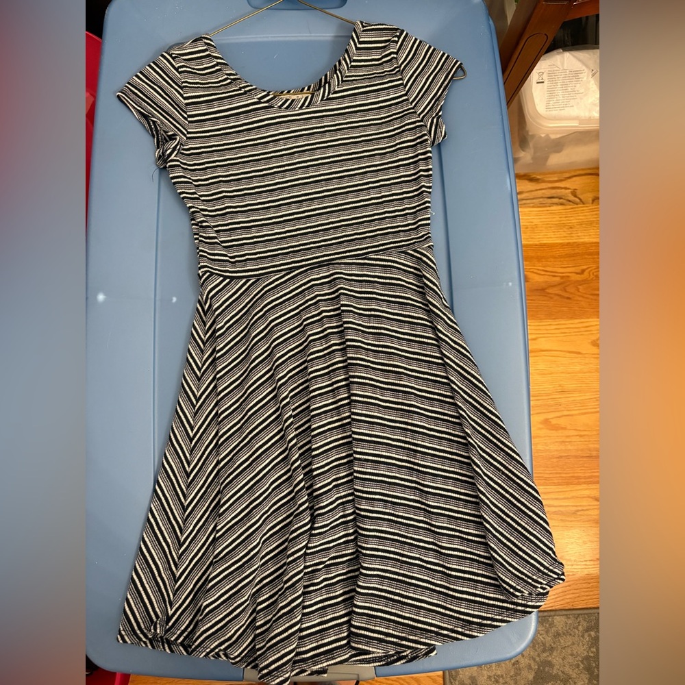 Pinc Premium Blue and White Striped Dress